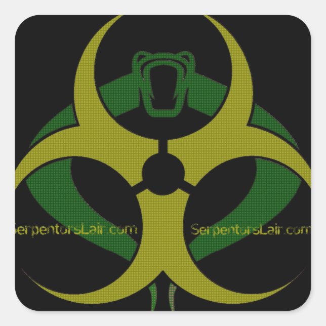 Carré Sticker en caoutchouc toxique pour les cheveux Ser (Devant)