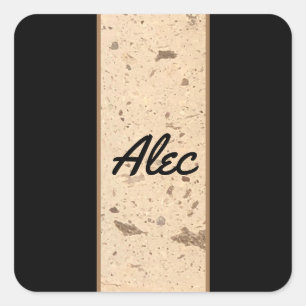 Carré Sticker en marbre beige