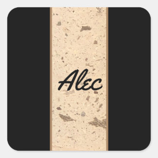 Carré Sticker en marbre beige