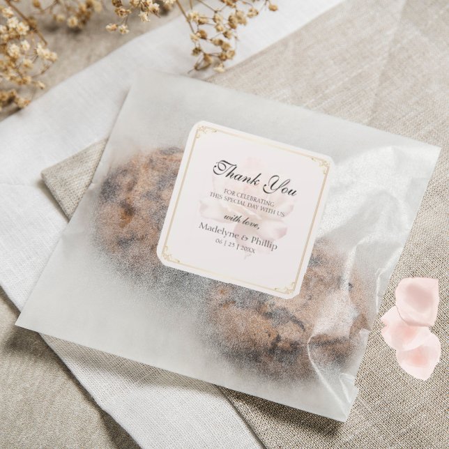 Carré Sticker en Merci rose souple (Créateur téléchargé)