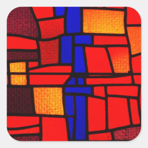 Carré Sticker en mosaïque de verre
