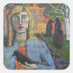 Carré Sticker en velours discret