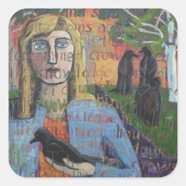 Carré Sticker en velours discret (Devant)