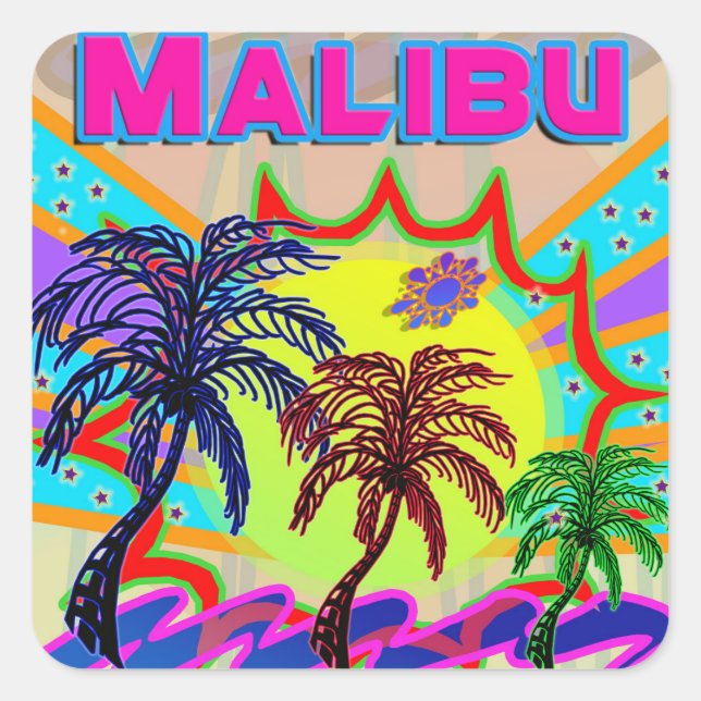Carré Sticker Eternal Malibu (Devant)