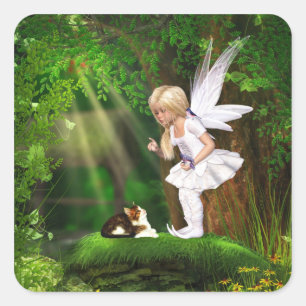 Carré Sticker Fairy Cute
