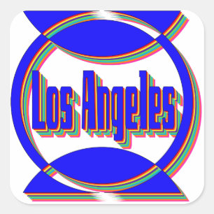 Carré Sticker fantastique Los Angeles 2