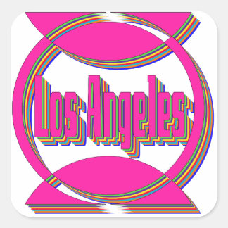 Carré Sticker fantastique Los Angeles 3