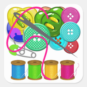 Carré STICKER Fournitures de couture