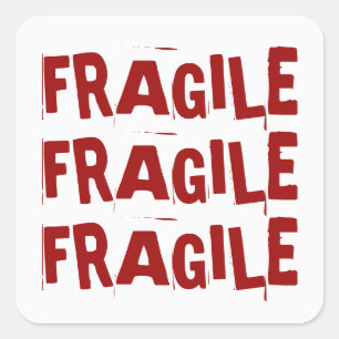 Carré Sticker fragile