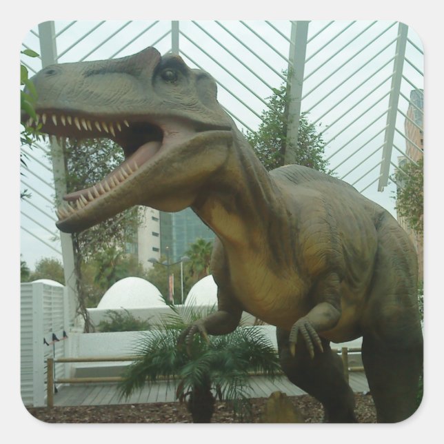Carré Sticker Giganotosaurus Dinosaur (Devant)