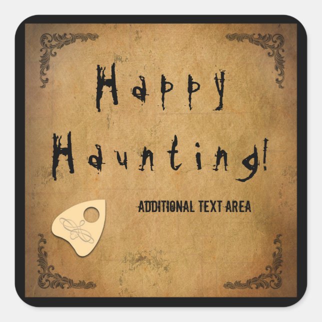 Carré Sticker Haunted Party Halloween Spirit Board (Devant)