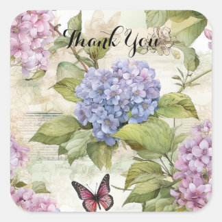 Carré Sticker Heavenple Purple Hydrangea Harmony