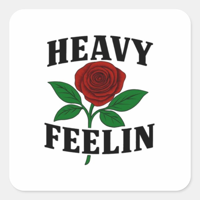 Carré Sticker Heavyfeelin (Devant)