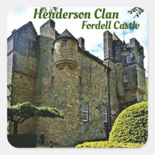 Carré Sticker Henderson Clan Scottish Fordell Castle
