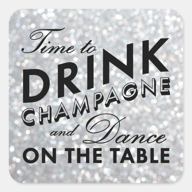 Carré Sticker Hollywood Glam (Devant)