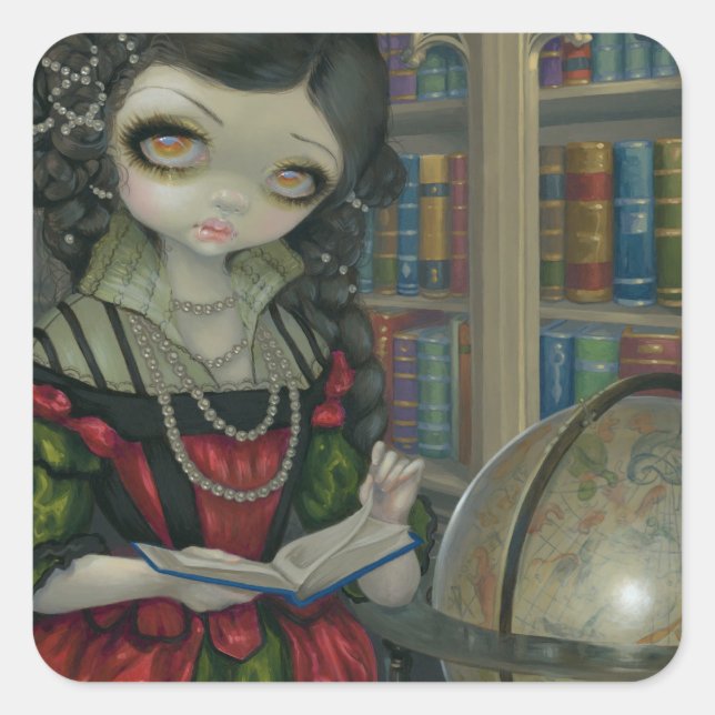Carré Sticker "I Vampiri : La Libreria" (Devant)