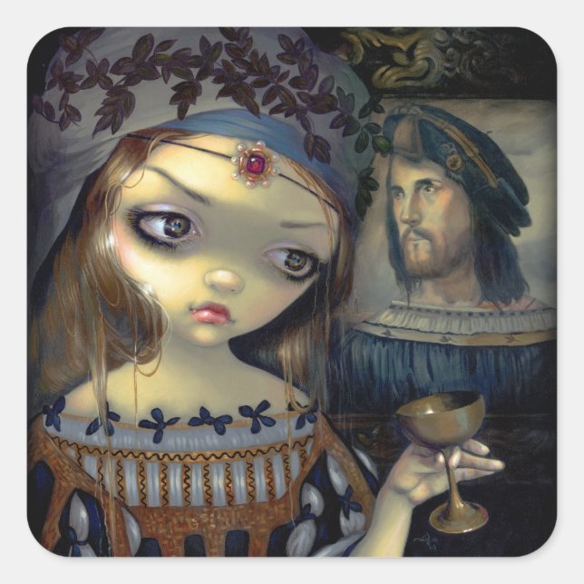 Carré Sticker "I Vampiri : Lucrezia Borgia" (Devant)