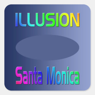 Carré Sticker "ILLUSION Père Noël Monica" !