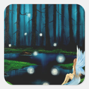 Carré Sticker Imaginaire Art Fairy