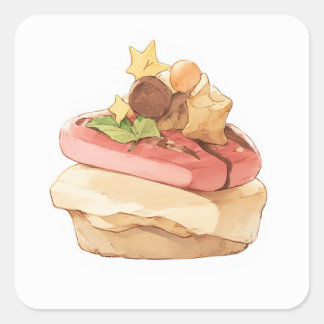 Carré Sticker Imaginaire mignon