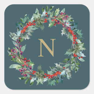 Carré Sticker initial pour monogramme Holly Classic