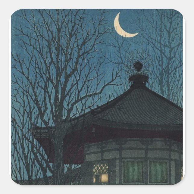 CARRÉ STICKER JAPONAIS MOON (Devant)