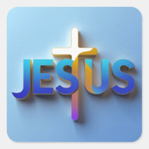 Sticker Jésus - Christian Faith Decal Ai design