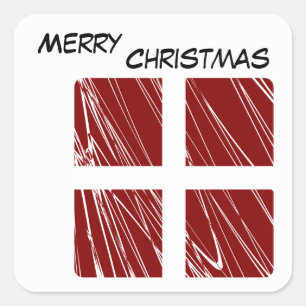 Carré Sticker Joyeux Noël