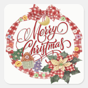 Carré Sticker Joyeux Noël