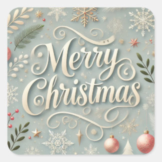 Carré Sticker Joyeux Noël