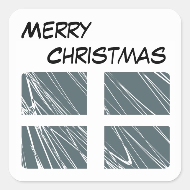 Carré Sticker Joyeux Noël (Devant)