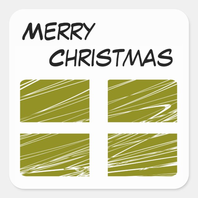 Carré Sticker Joyeux Noël (Devant)