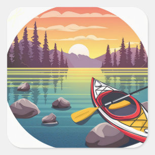 Carré Sticker Kayak