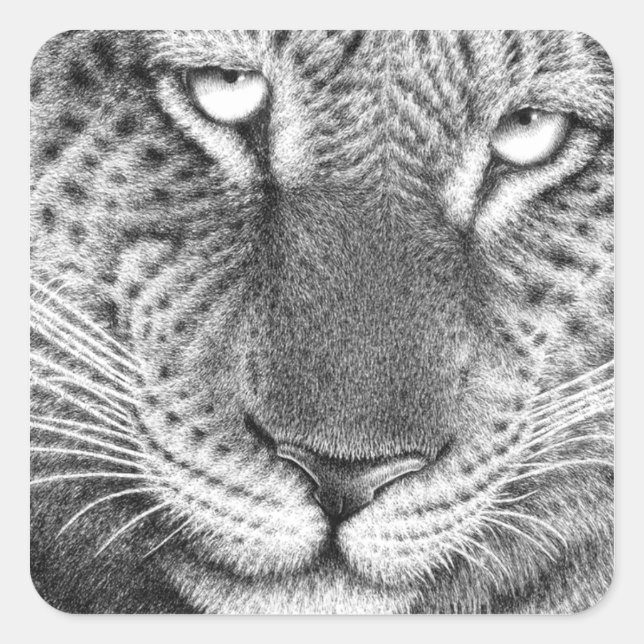 Carré Sticker Leopard (Devant)