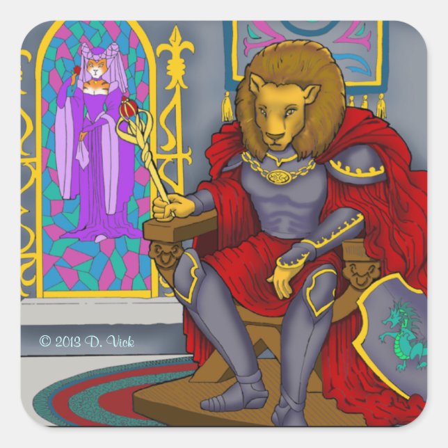 Carré Sticker Lion King (Devant)