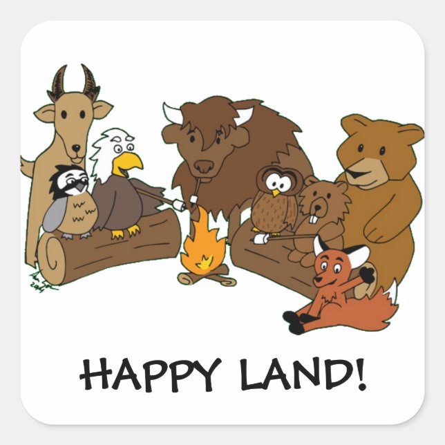 Carré Sticker logique de recouvrement (Devant)