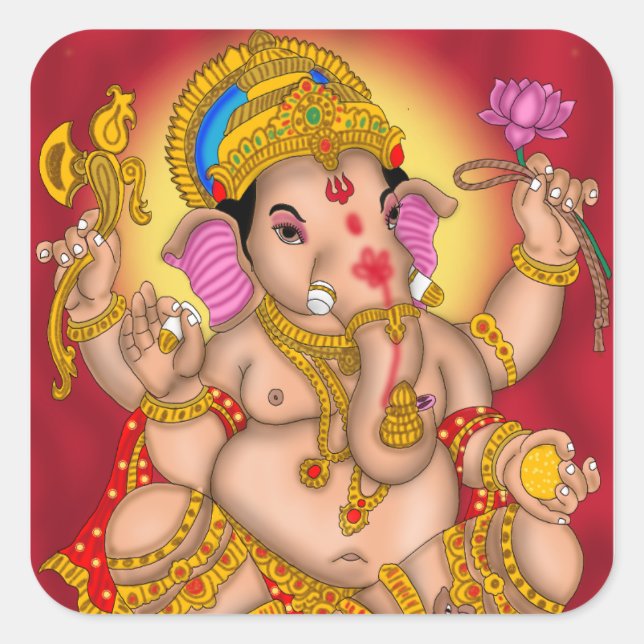 Carré Sticker Lord Ganesha (Devant)