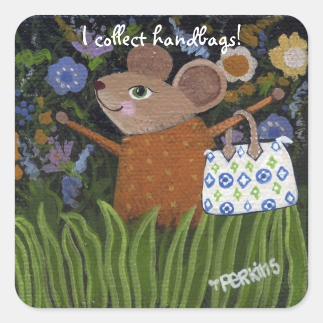 Carré Sticker Lover sac à main (Devant)