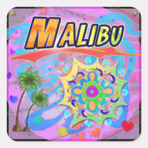 Carré Sticker Malibu True Progress