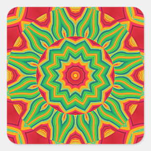 Carré Sticker Mandala