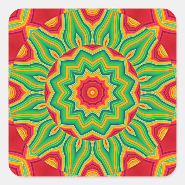 Carré Sticker Mandala (Devant)