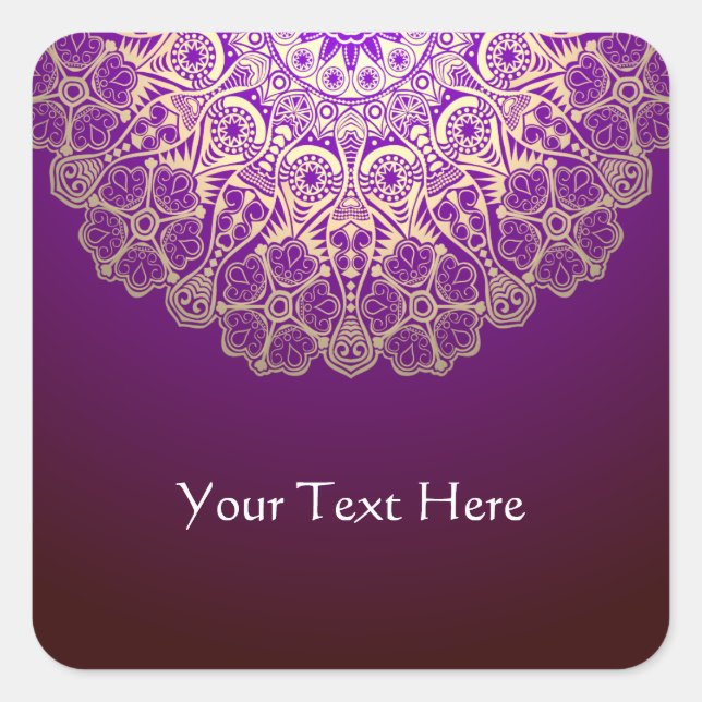 Carré Sticker Mandala Classy (Devant)