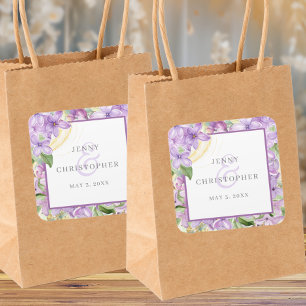 Carré Sticker Mariage Lilac violet