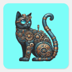 Carré Sticker mécanique pour chat