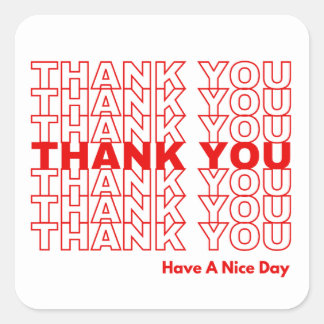 Carré Sticker Merci