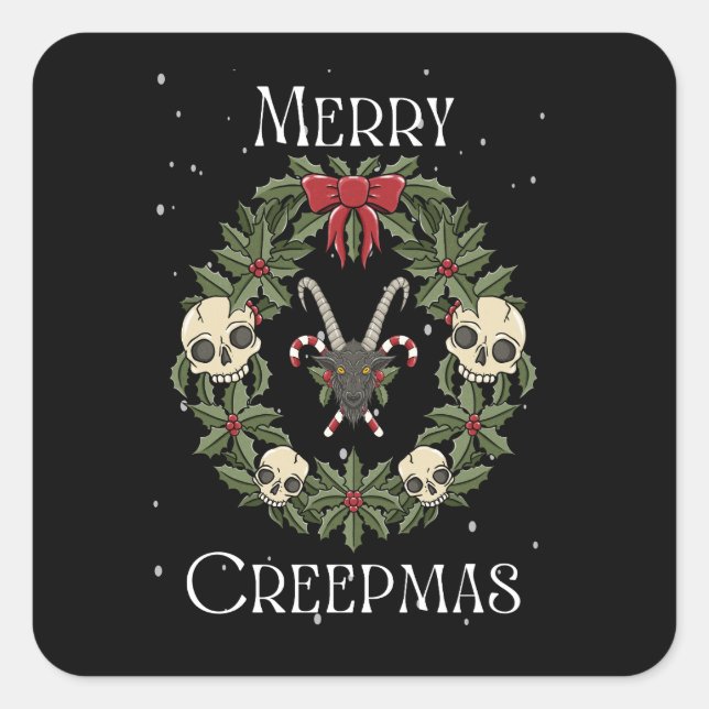 Carré Sticker Merry Creepmas (Devant)