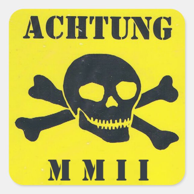 CARRÉ STICKER MINEFIELD MMII (Devant)