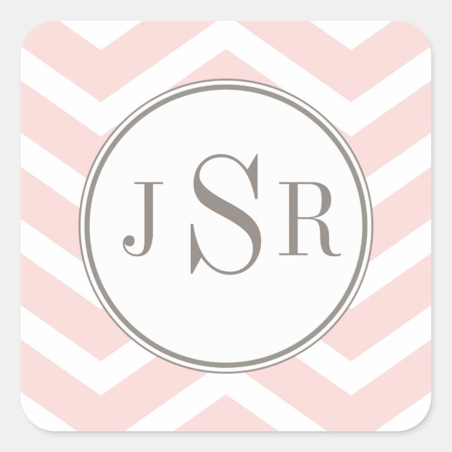 Carré Sticker Monogram Chevron (Devant)