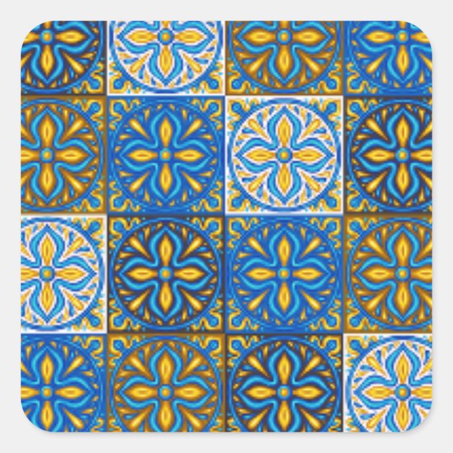 Carré Sticker Moroccan Zelij* Ceramic (Devant)