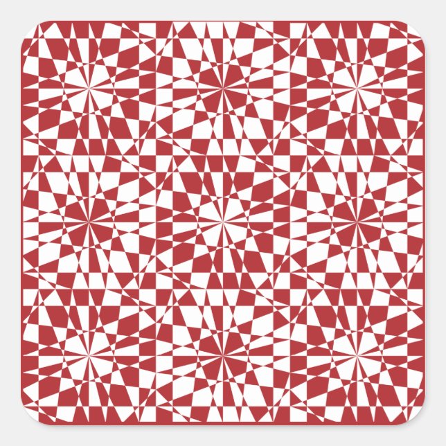Carré Sticker motif géométrique (Devant)
